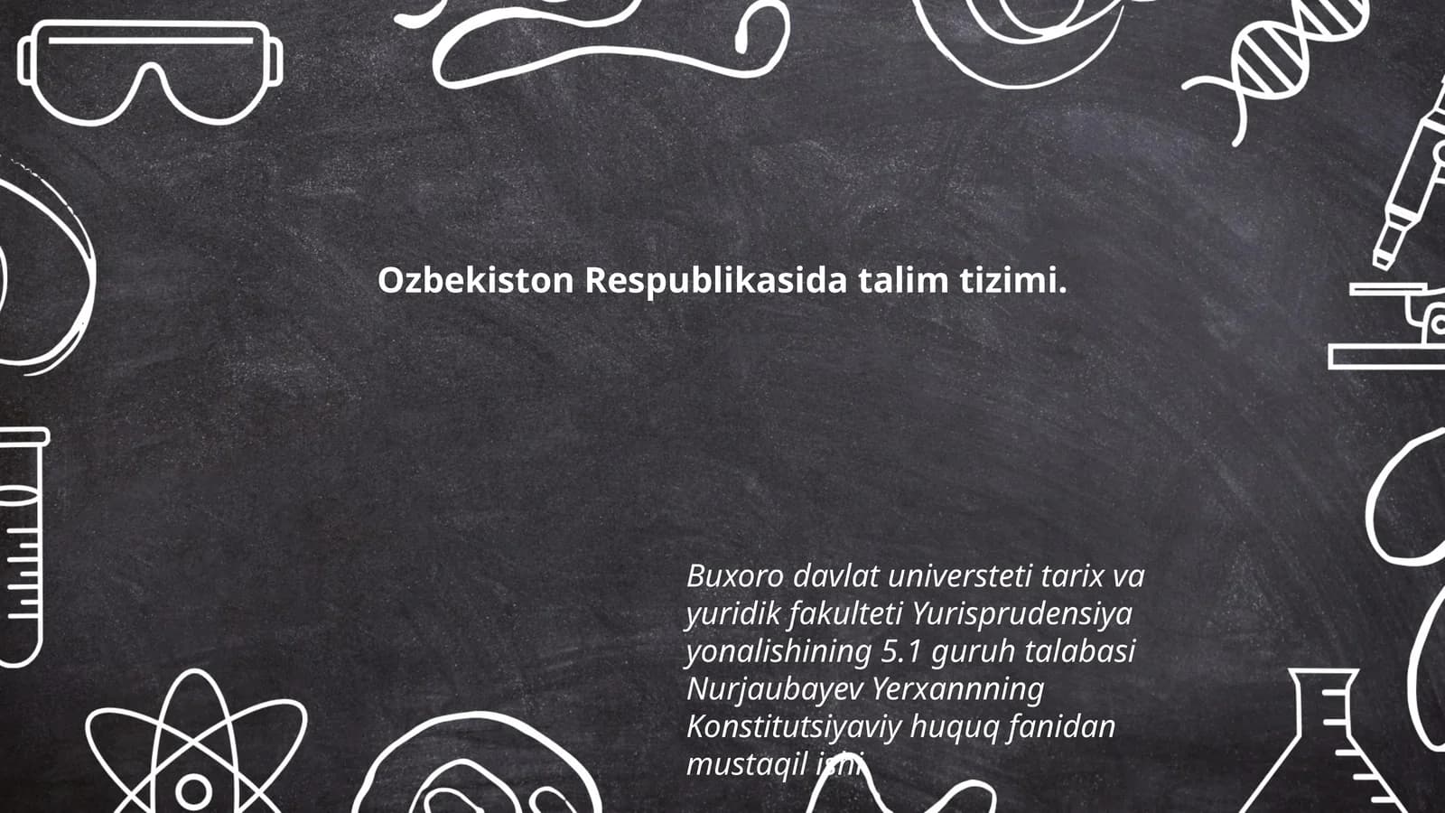 Konstitutsiyaviy huquq fanidan mustaqil ish