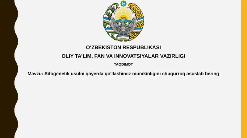 Sitogenetika usullar