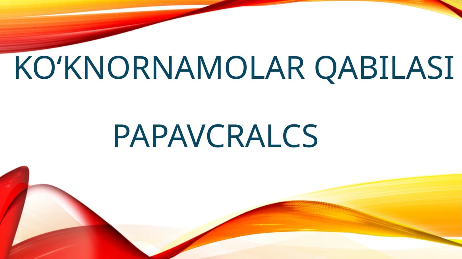 Ko‘knornamolar qabilasi