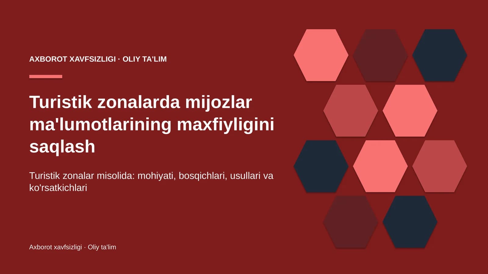 turistik zonalarda mijozlar ma'lumotlarining maxfiyligini saqlash 8009