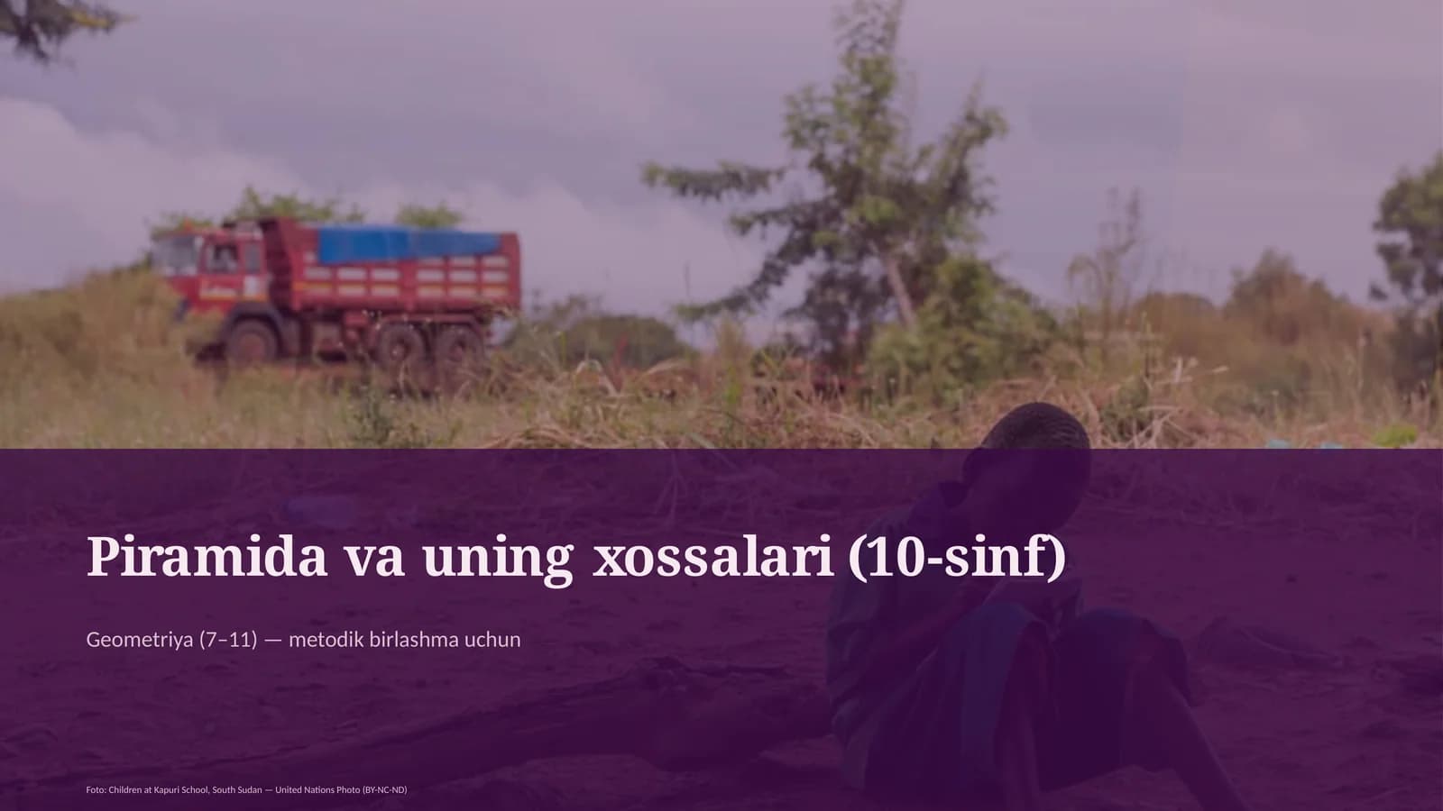 Piramida va uning xossalari (10-sinf)