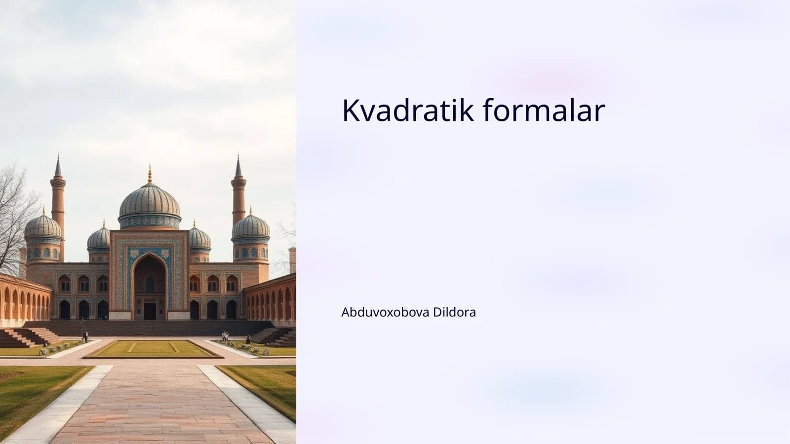 Kvadratik formalar