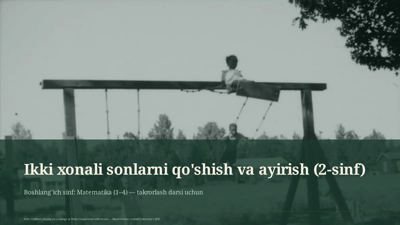 Ikki xonali sonlarni qo'shish va ayirish (2-sinf)