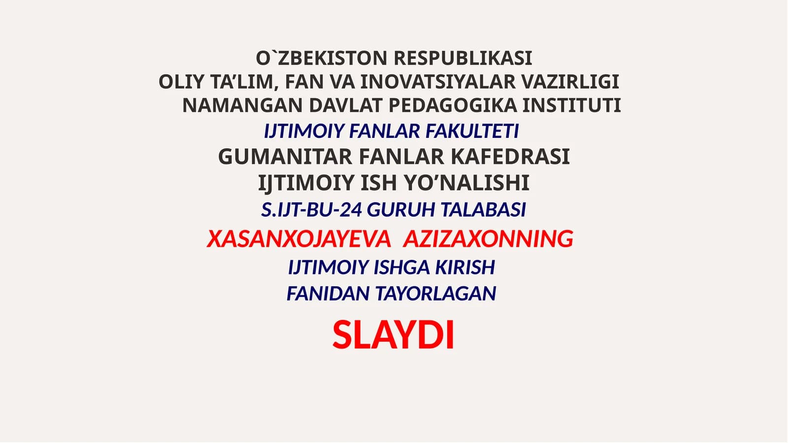 Diskriminatsiya qilinmaslik tamoyili