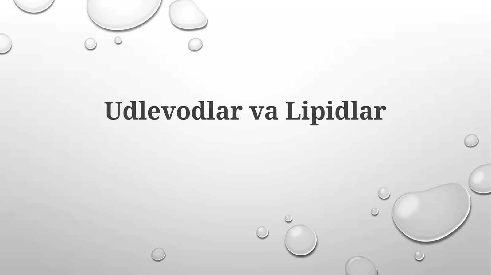 Lipidlar