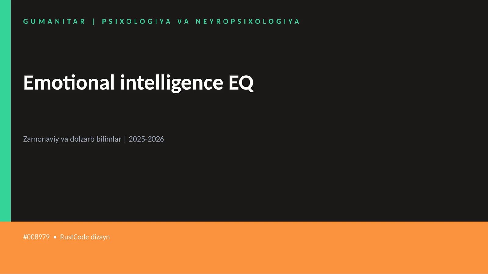Emotional intelligence EQ
