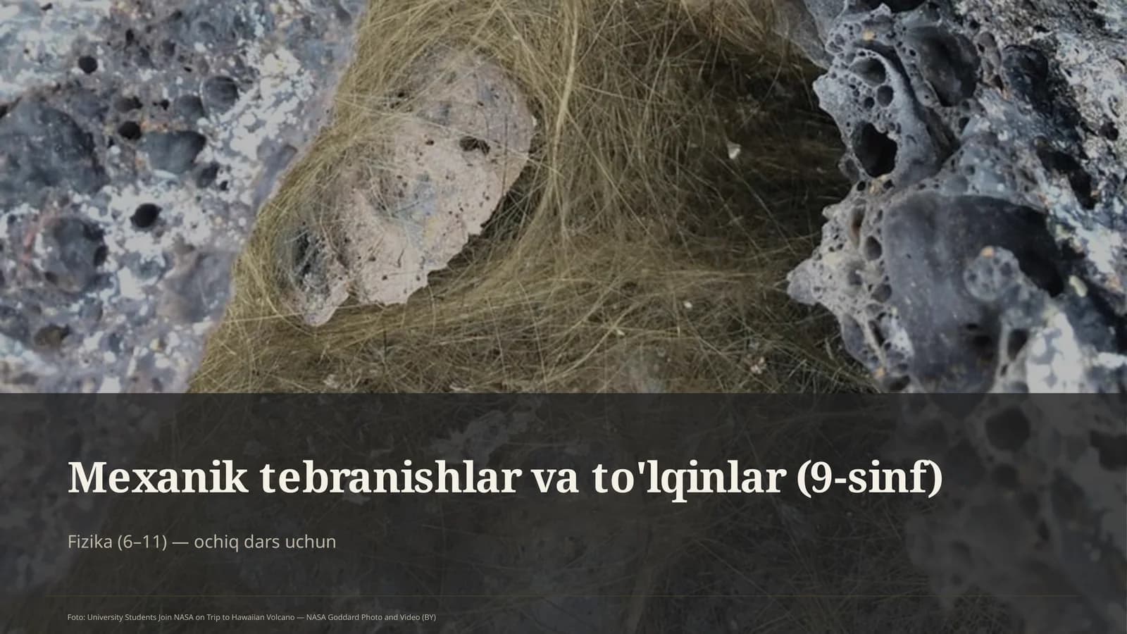 Mexanik tebranishlar va to'lqinlar (9-sinf)