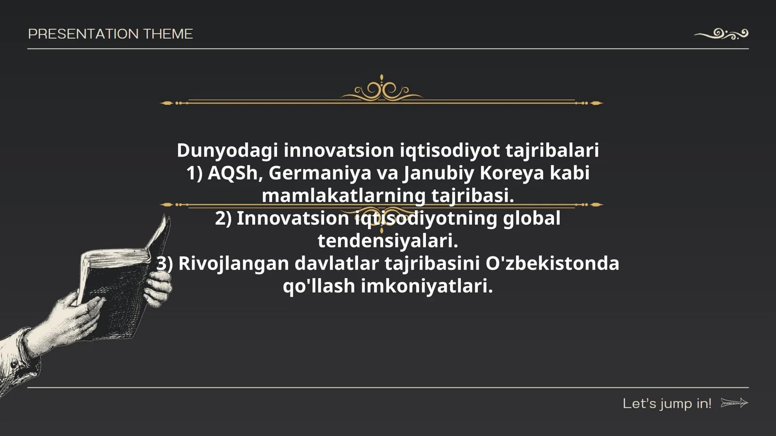 Dunyodagi innovatsion iqtisodiyot tajribalari
