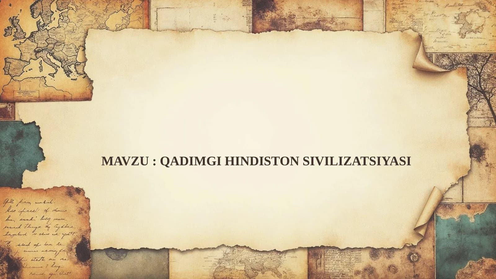 QADIMGI HINDISTON SIVILIZATSIYASI