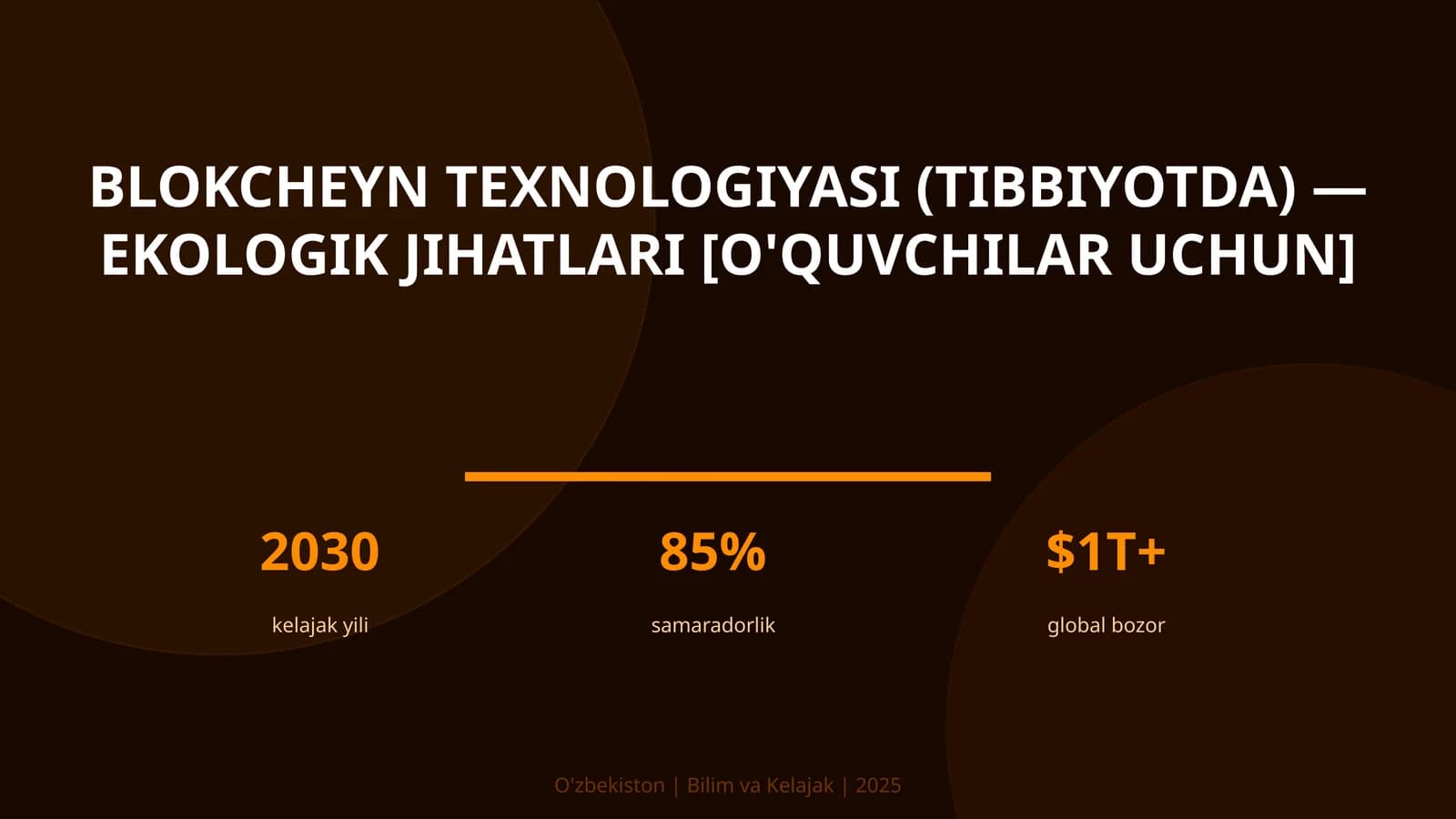 Blokcheyn texnologiyasi (tibbiyotda) — ekologik jihatlari