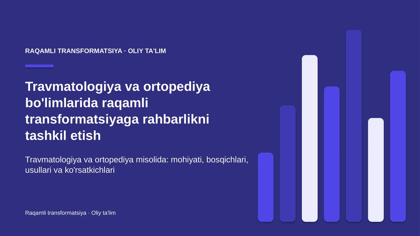 travmatologiya va ortopediya bo'limlarida raqamli transformatsiyaga rahbarlikni tashkil etish 6008
