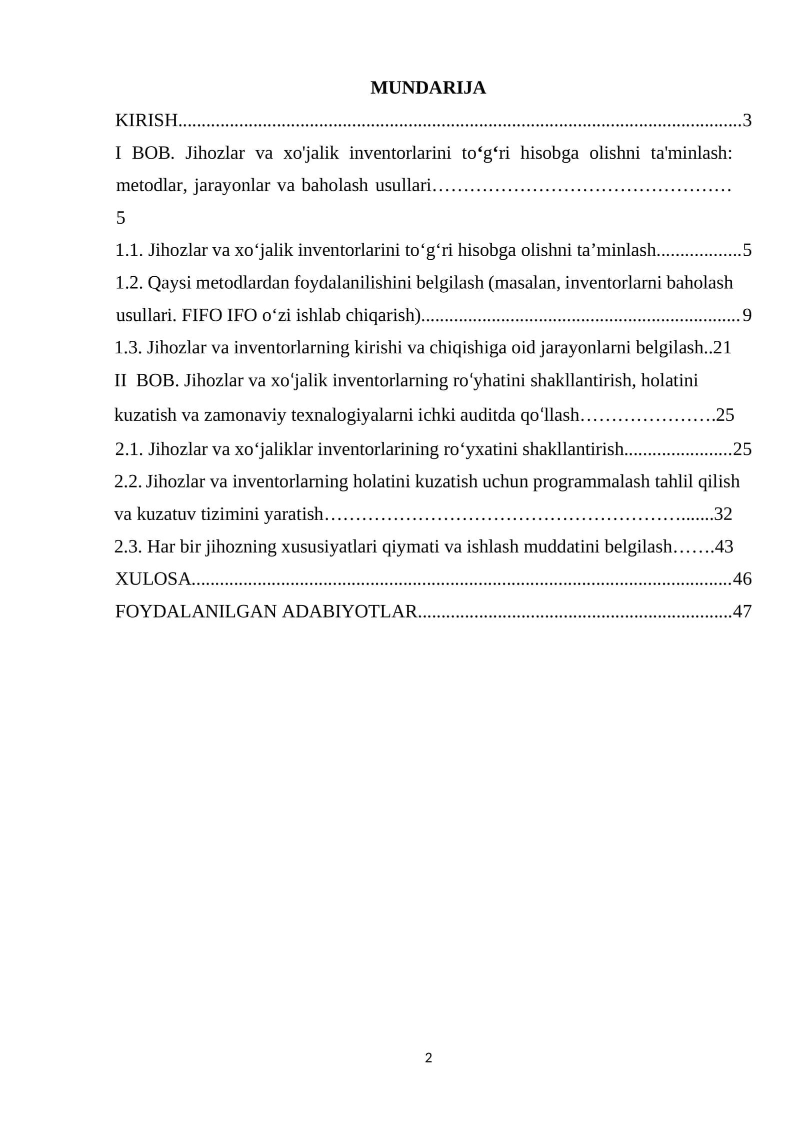 Sanoat korxonalarida jihozlar va xojalik inventorlari