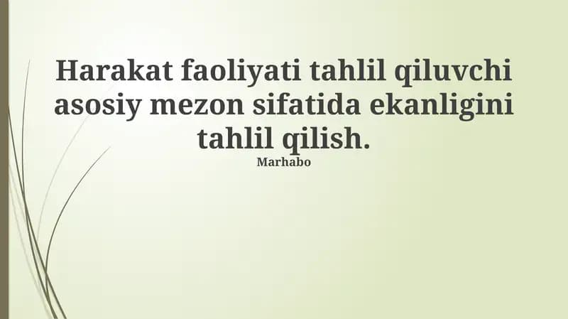Motor faoliyat