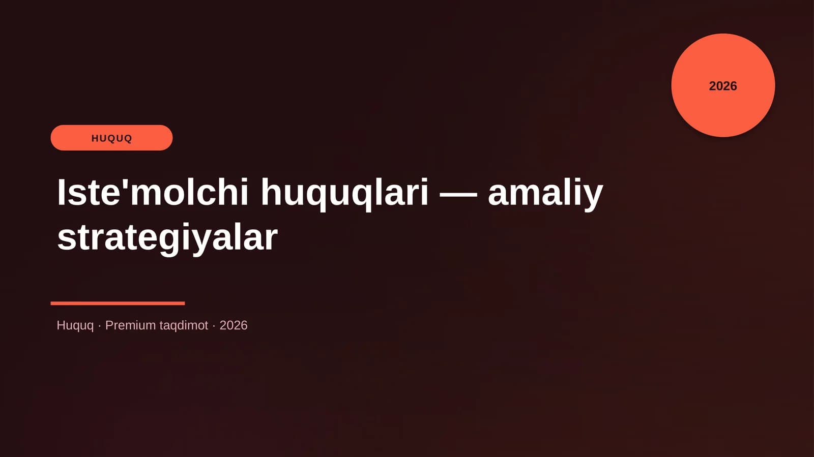 Iste'molchi huquqlari — amaliy strategiyalar