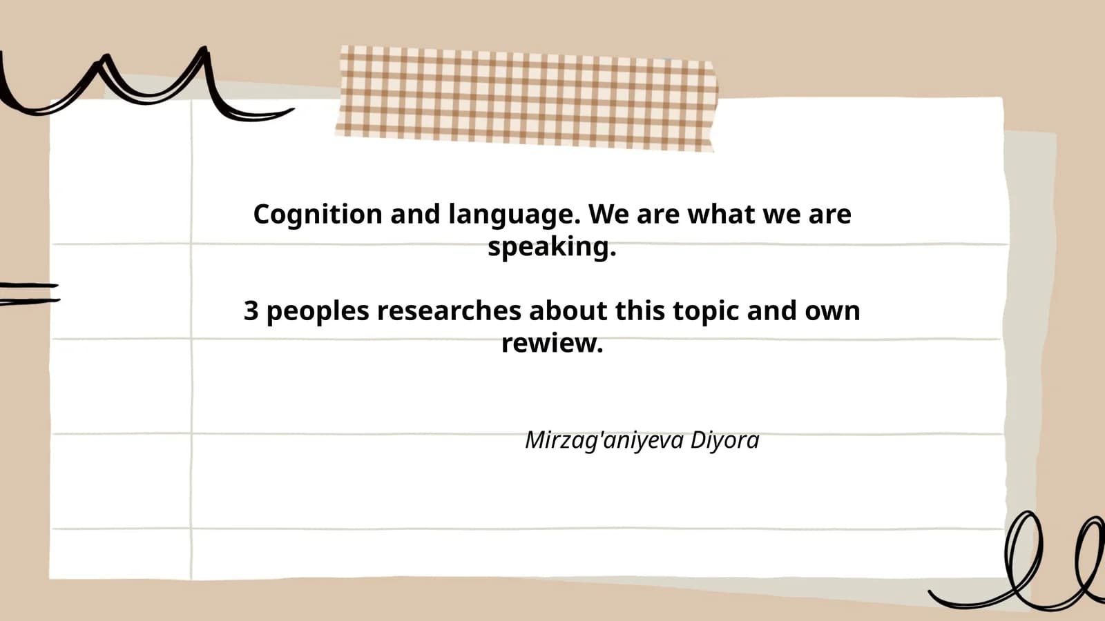 The Relationship Between Language and Thought