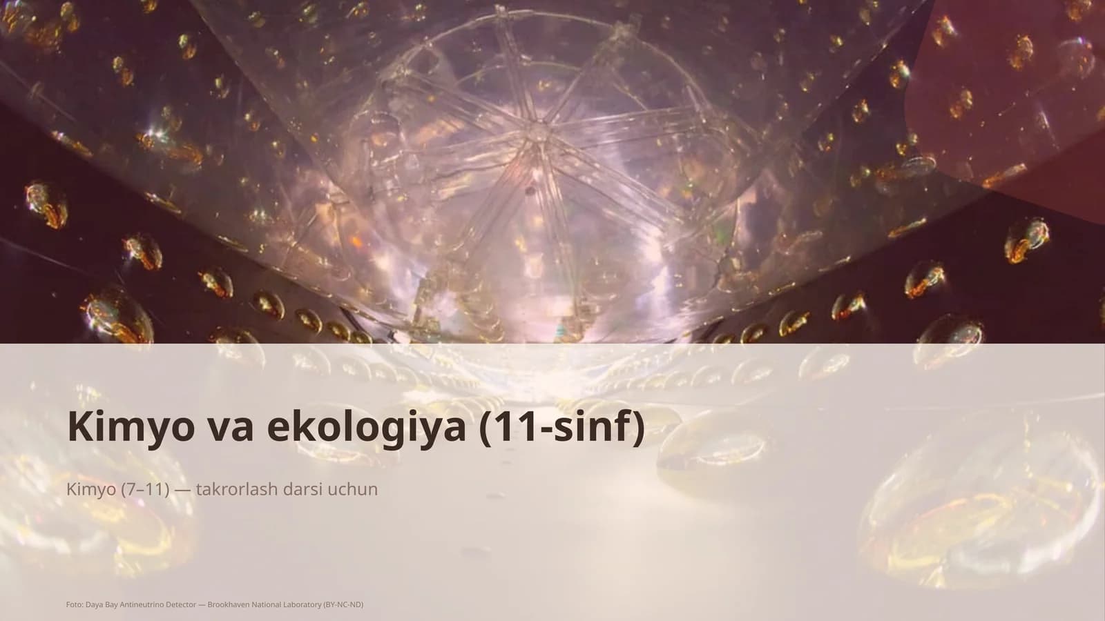Kimyo va ekologiya (11-sinf)