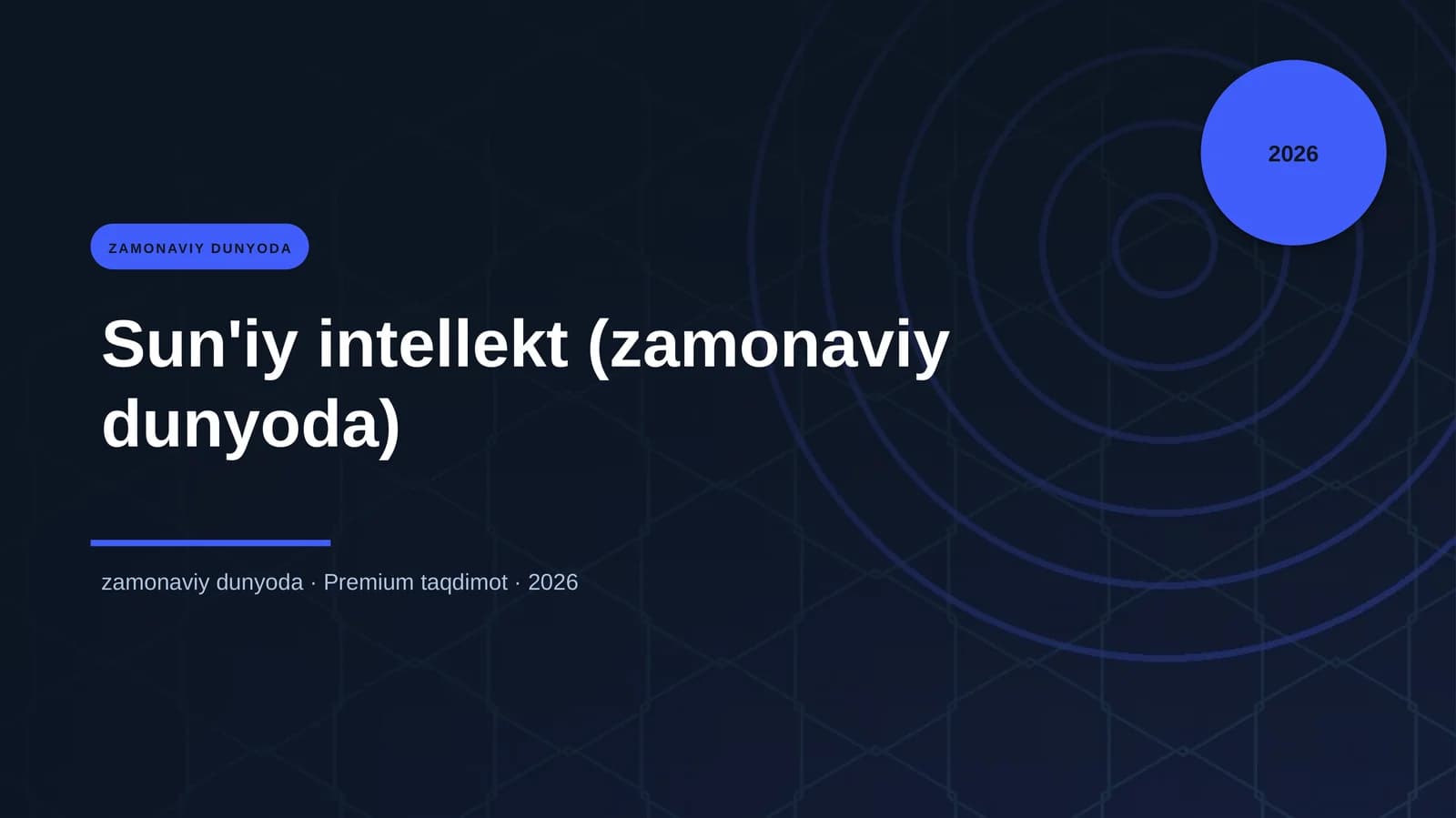 Sun'iy intellekt (zamonaviy dunyoda)