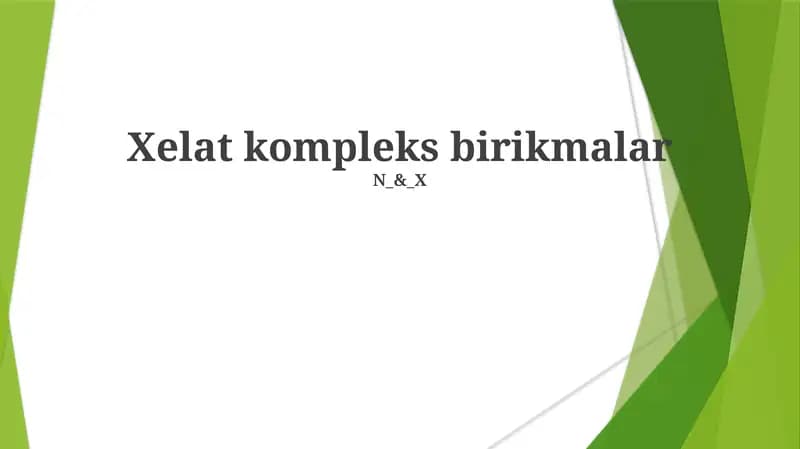 Xelat kompleks birikmalar