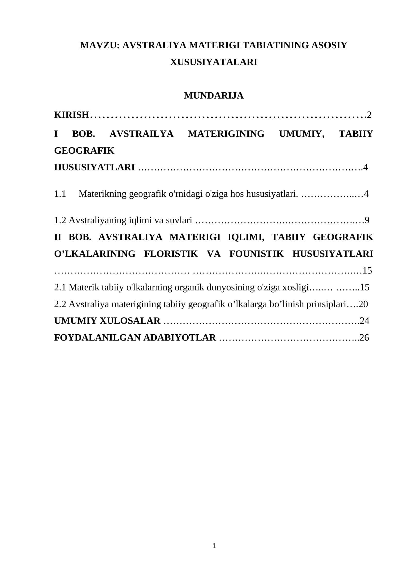 Avstraliya materigi