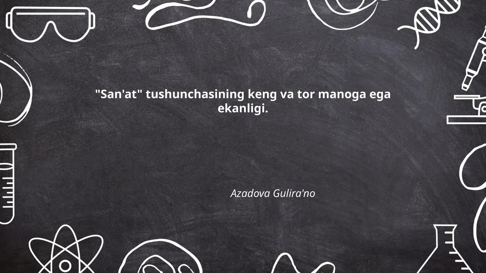 San'atning tushunchalari