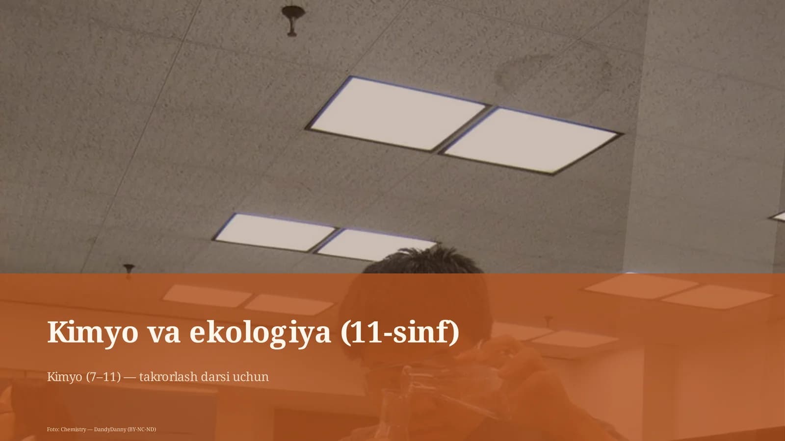 Kimyo va ekologiya (11-sinf)