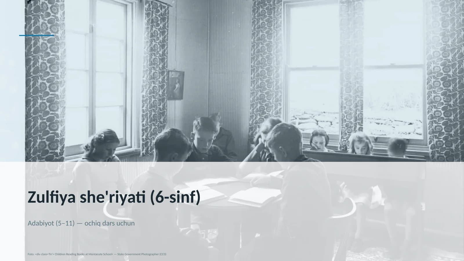 Zulfiya she'riyati (6-sinf)