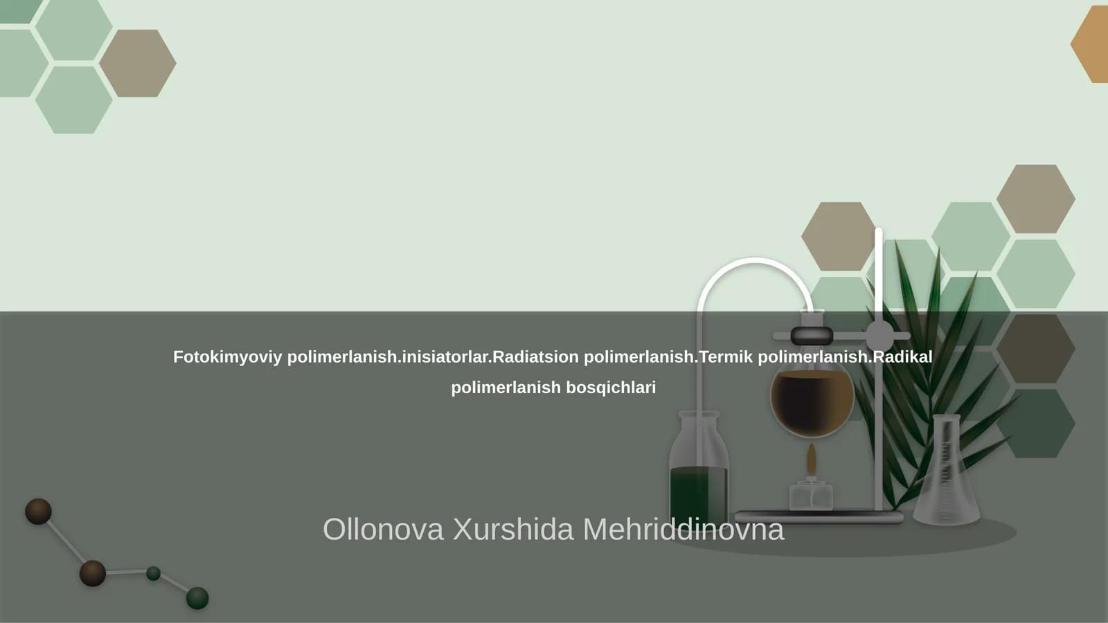 Fotokimyoviy polimerlanish.asoslari