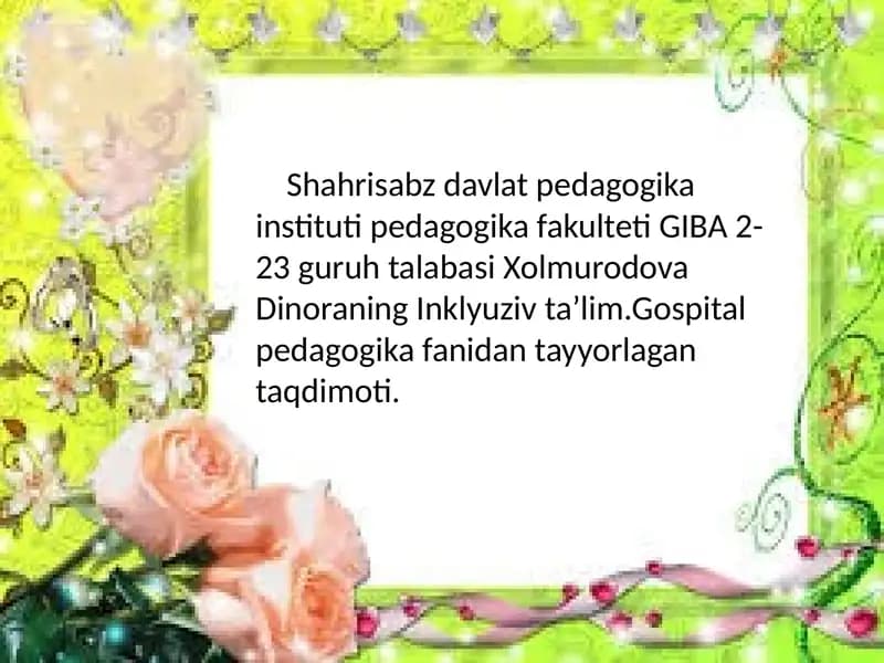 Inklyuziv ta'lim