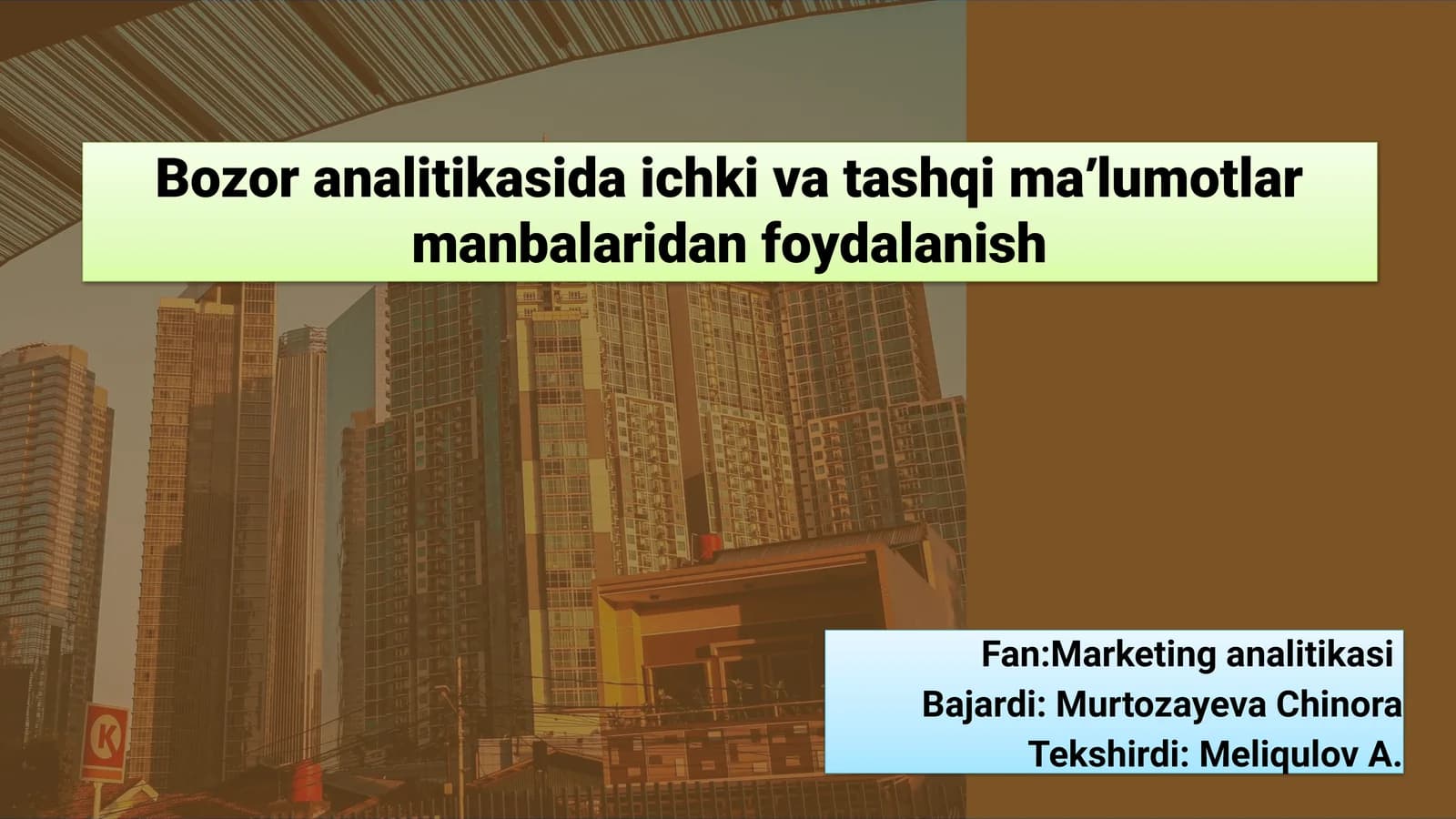Bozor analitikasi