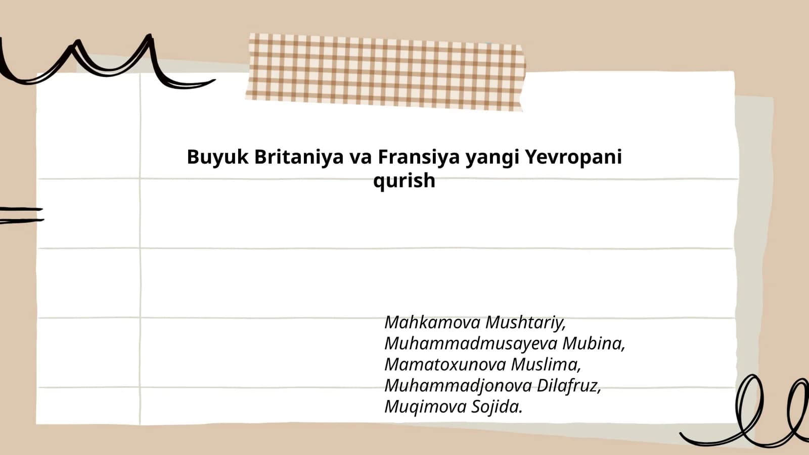Buyuk Britaniya va Fransiya yangi Yevropani qurish