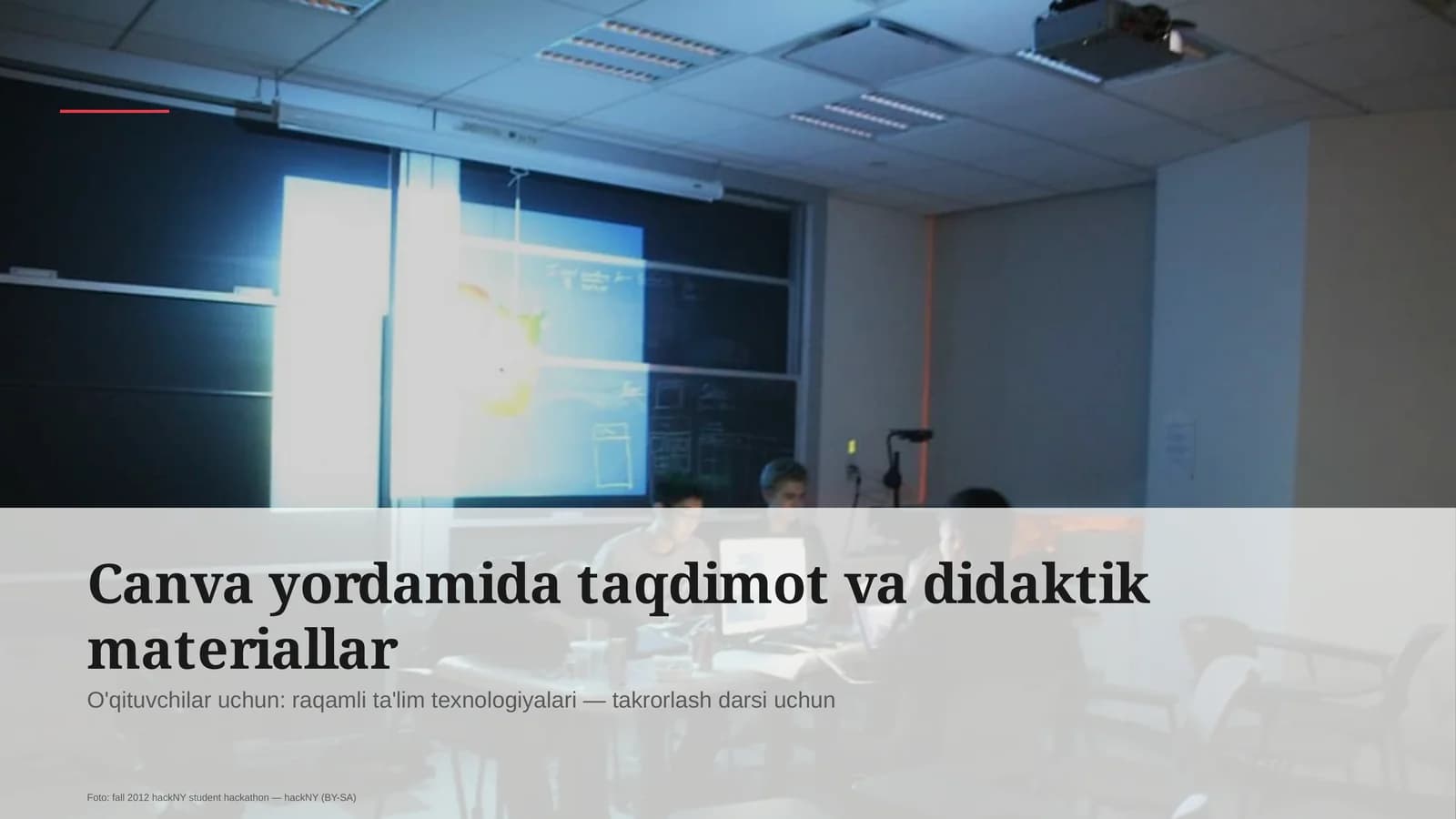 Canva yordamida taqdimot va didaktik materiallar