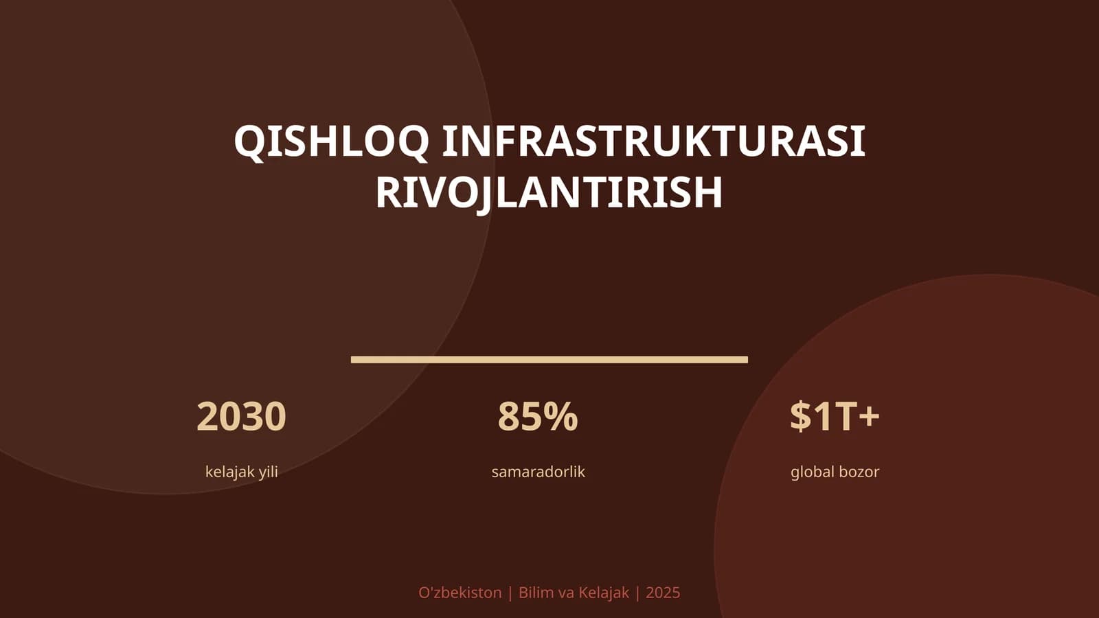 Qishloq infrastrukturasi rivojlantirish