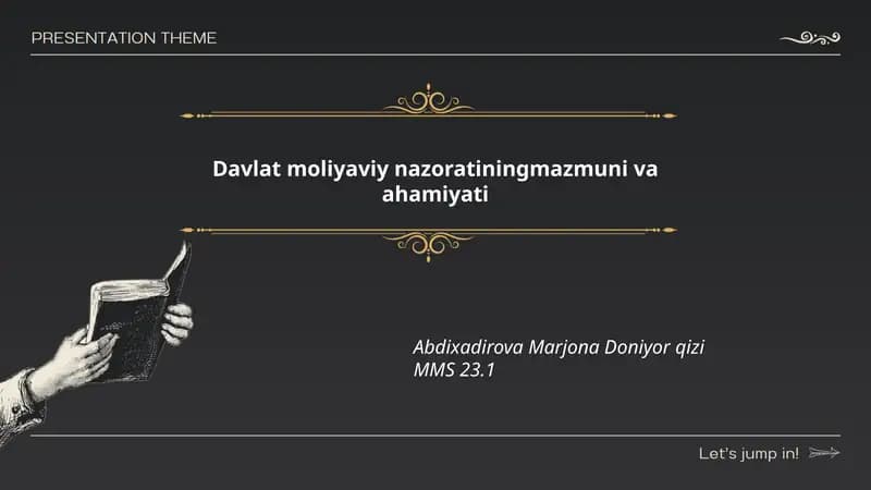 Davlat moliyaviy nazorati