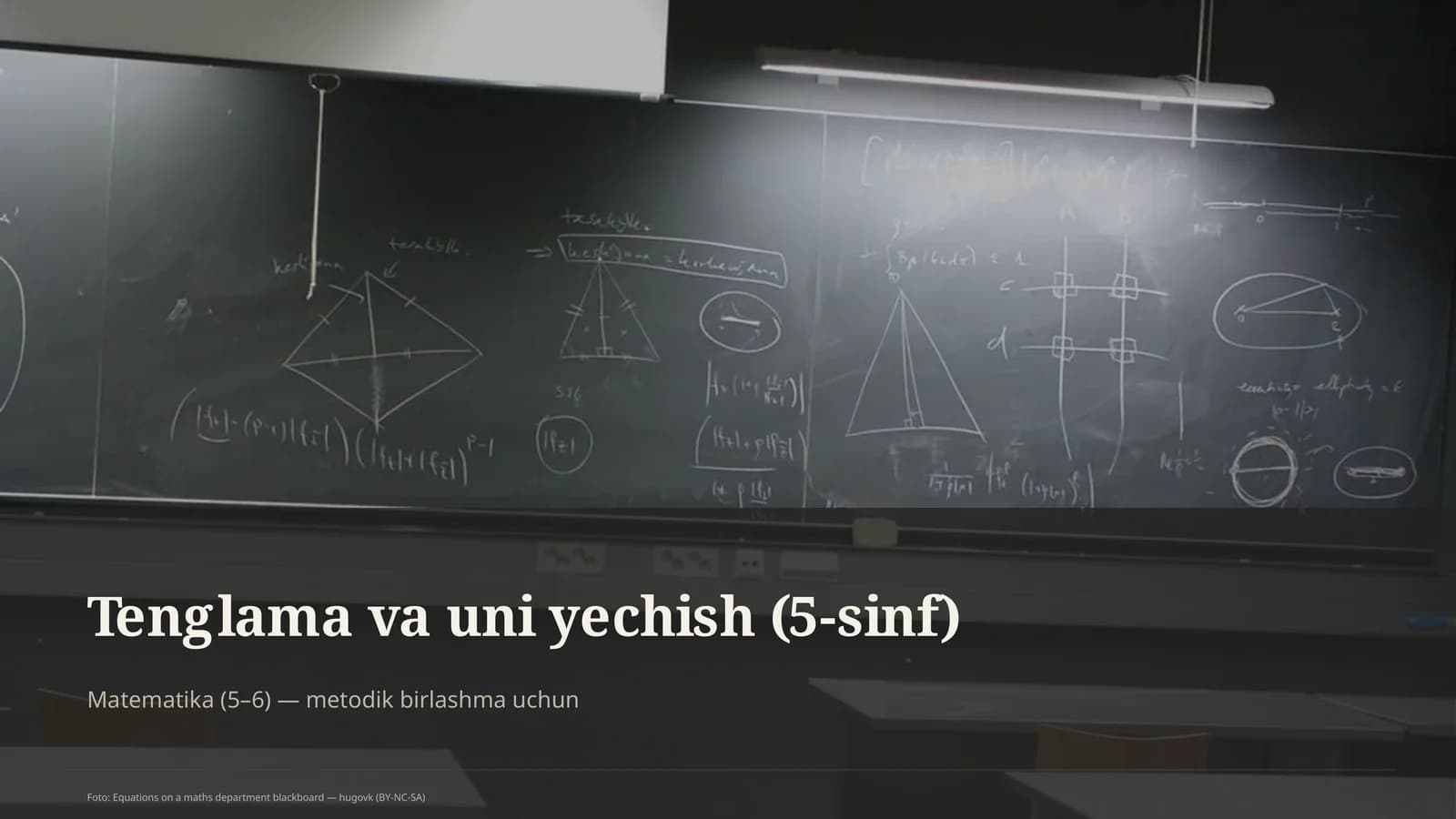 Tenglama va uni yechish (5-sinf)