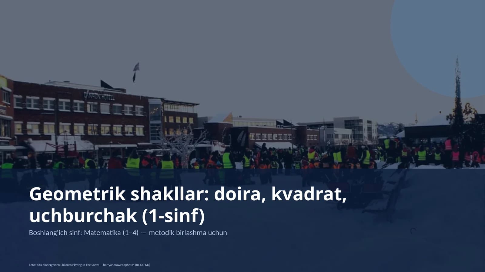 Geometrik shakllar: doira, kvadrat, uchburchak (1-sinf)