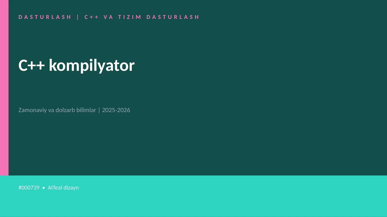C++ kompilyator