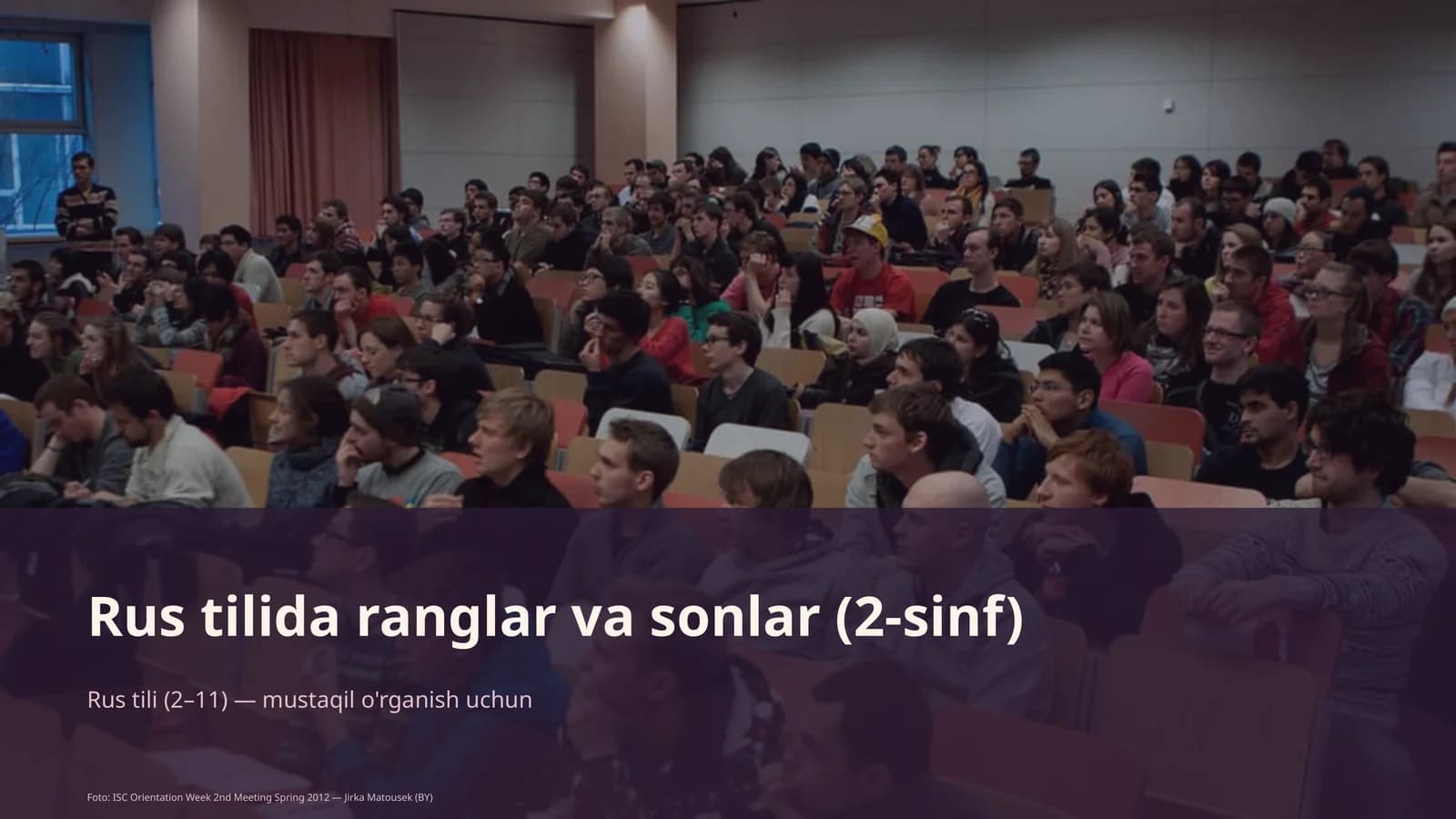 Rus tilida ranglar va sonlar (2-sinf)