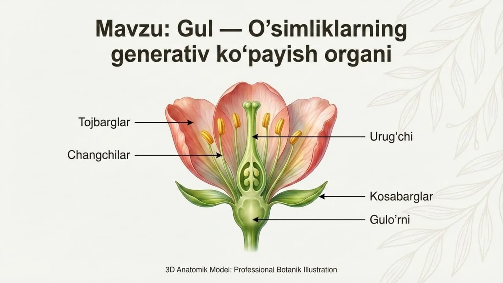 Gul - o'simliklarning generativ ko'payish organi
