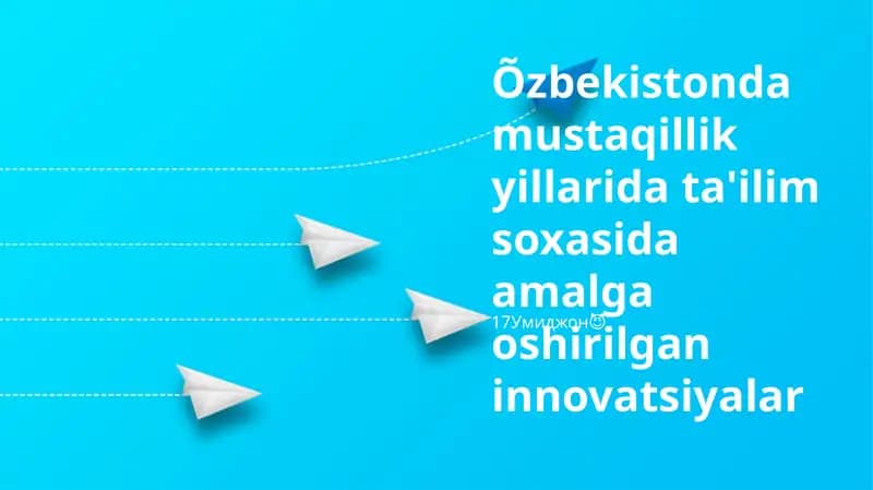 O'zbek darsliklarida texnologiyalarni qo'llash