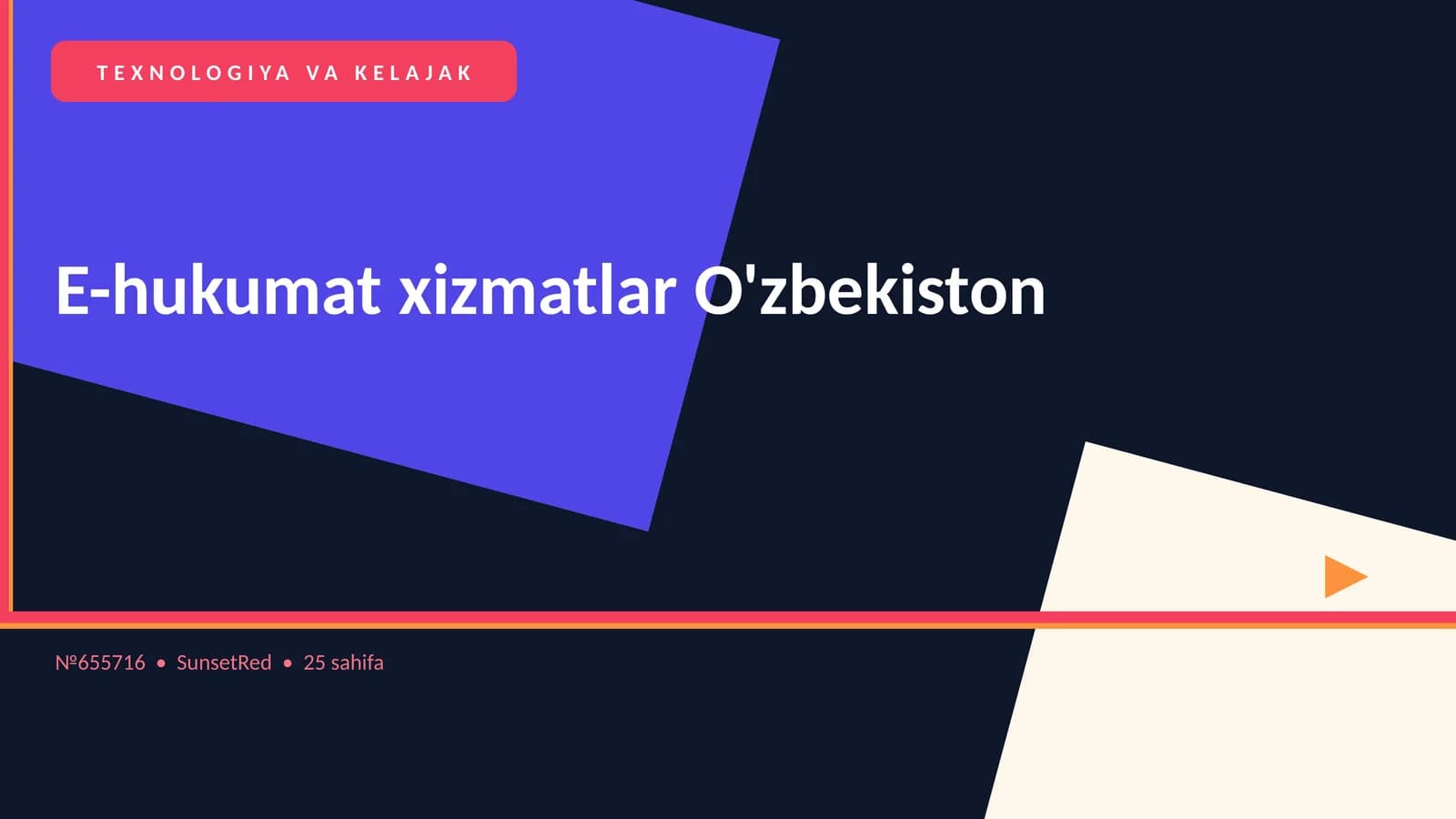 E-hukumat xizmatlar O'zbekiston