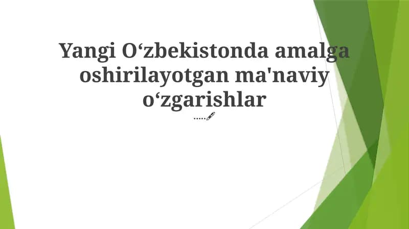 Ma'nviy o'zgarishlar davlat nazorati