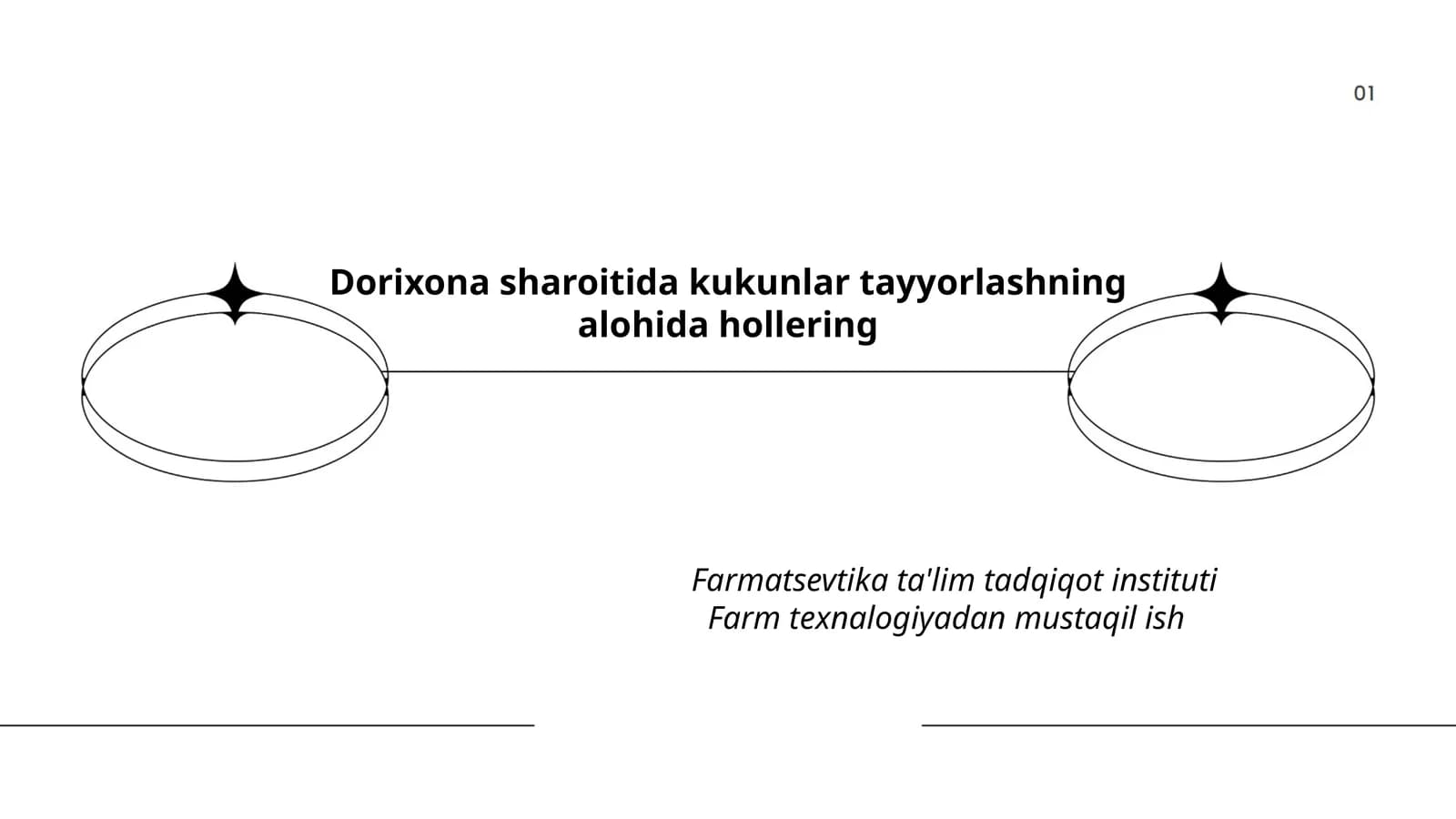 Dorixona sharoitida kukunlar tayyorlashning alohida hollering