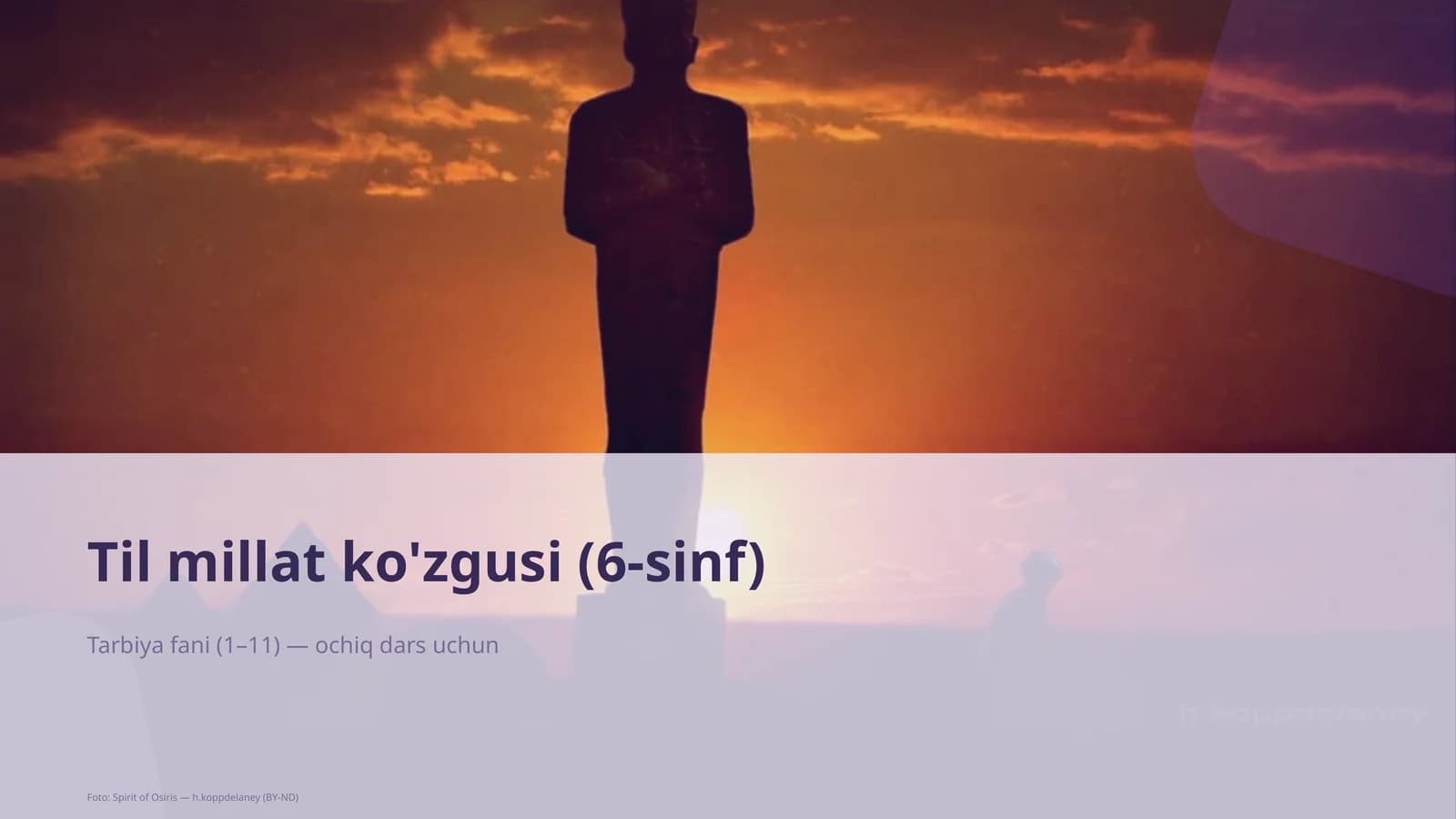 Til millat ko'zgusi (6-sinf)