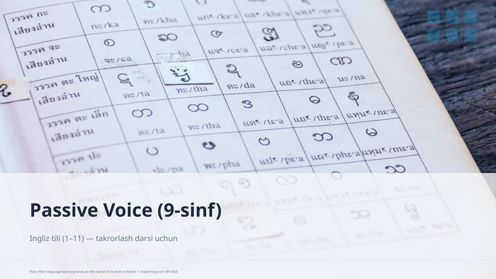 Passive Voice (9-sinf)