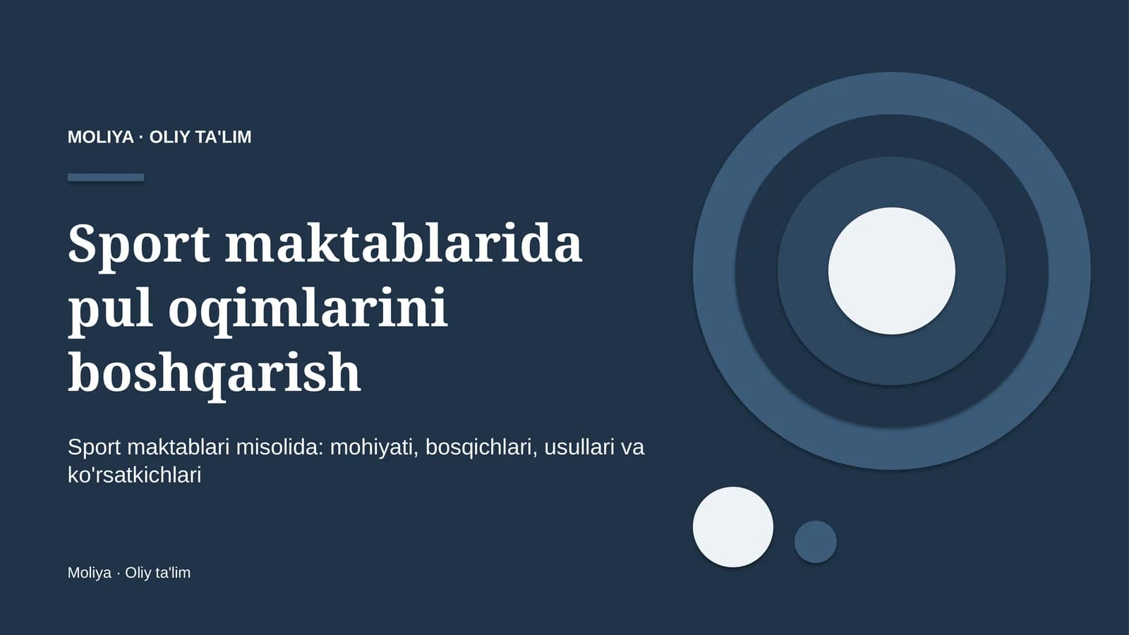 Sport maktablarida pul oqimlarini boshqarish