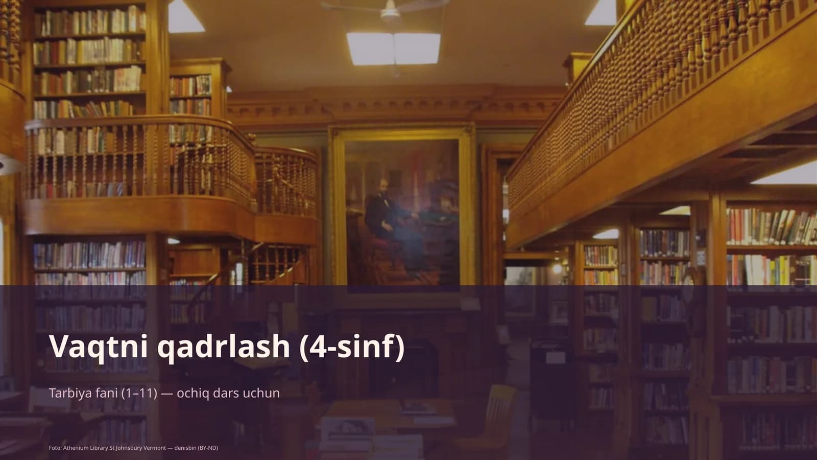 Vaqtni qadrlash (4-sinf)