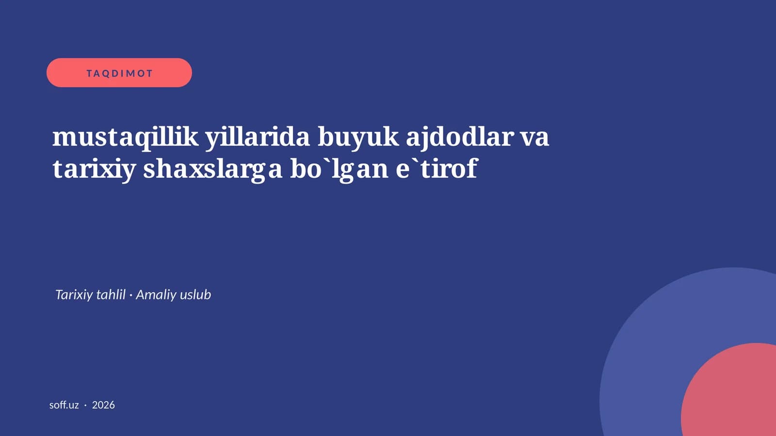 TAQDIMOT