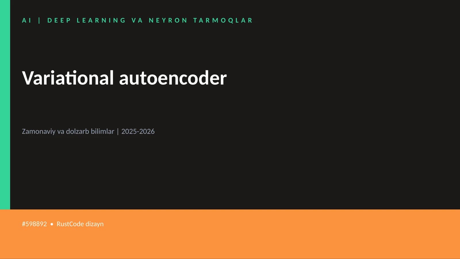 Variational autoencoder