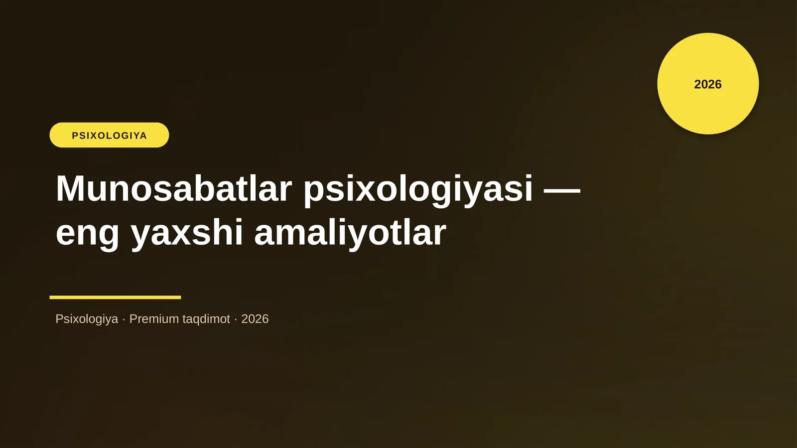 Munosabatlar psixologiyasi — eng yaxshi amaliyotlar