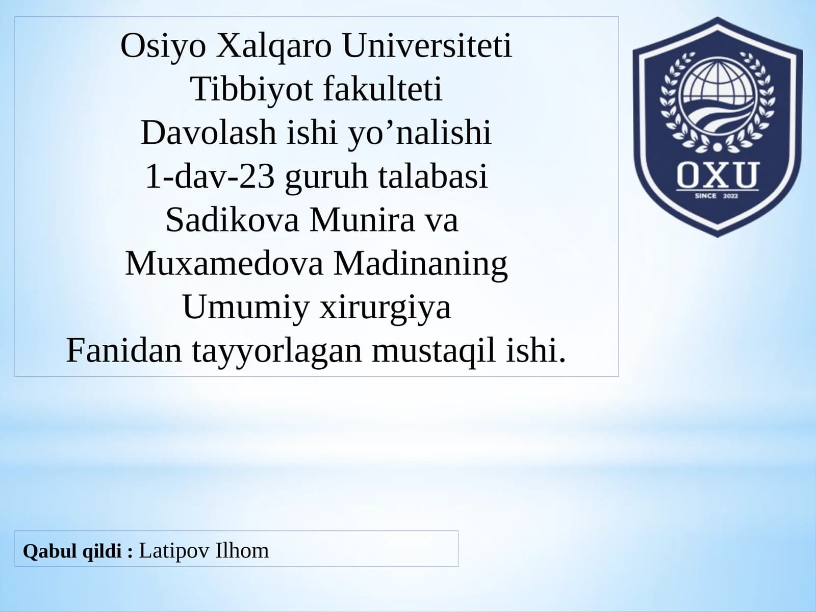 Oshqozon raki kasalliklari
